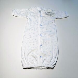 NWT CHUCKLEBERRIES PREEMIE 100% COTTON SLEEPER GOWN